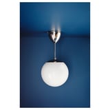 HÖLJES Pendant downlighter, white, 25 cm
