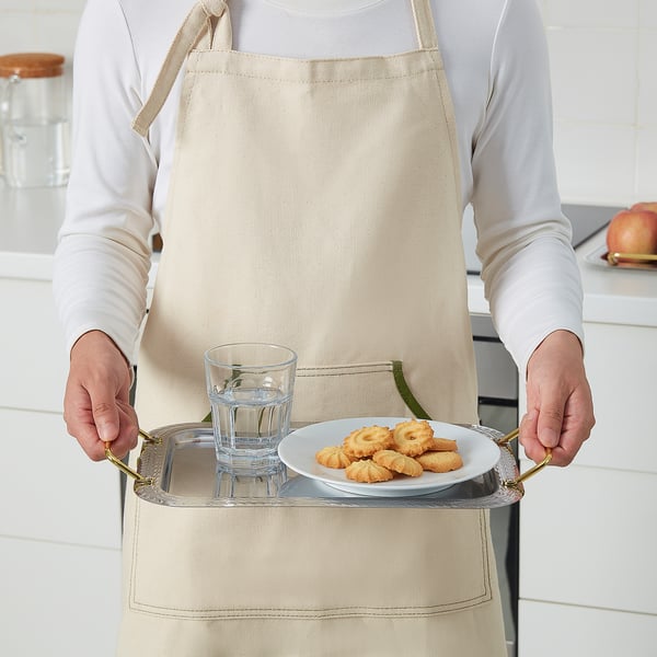 HUSBEHOV Tray, set of 2, stainless steel