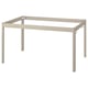 IDÅSEN table base, beige, metal, rectangular, clean design.