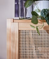 IVAR Shelving unit with doors, with 4 doors/pine, 89x30x179 cm