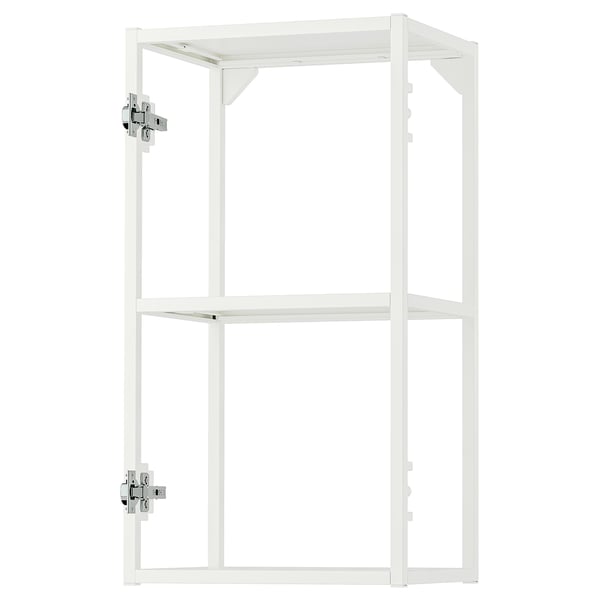 White JÄRNBODA metal kitchen cabinet, rectangular shape.