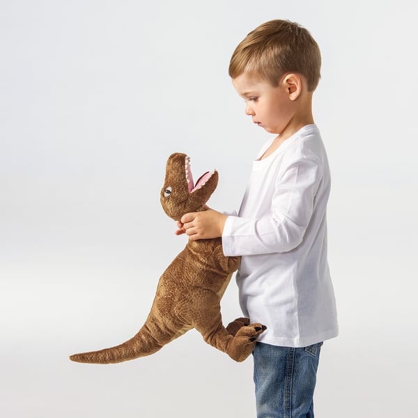 JÄTTELIK Soft toy, dinosaur/dinosaur/velociraptor, 44 cm