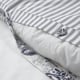 JUNIMAGNOLIA duvet cover and 2 pillowcases, white/dark blue, 240x220 ...