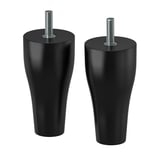 KABBARP Leg, black, 10 cm