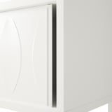 KALKNÄS Cabinet with sliding doors, white, 83x43x137 cm