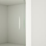 KALKNÄS Cabinet with sliding doors, white, 83x43x137 cm