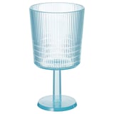 KALLSINNIG Juice glass, plastic/blue, 32 cl