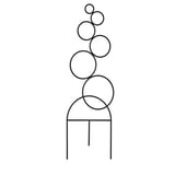KASKADPIL Plant support, in/outdoor black, 16x50 cm