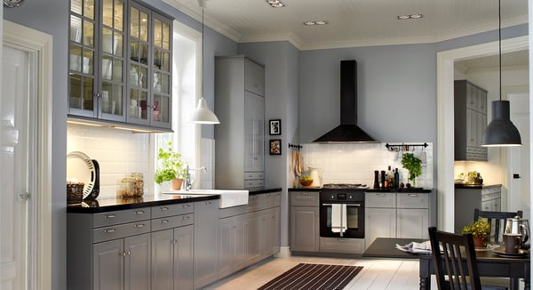 KASKER Custom made worktop, black stone effect/quartz, 1 m²x4.0 cm