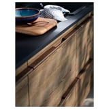 KASKER Custom made worktop, black stone effect/quartz, 1 m²x2.0 cm