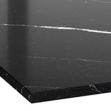 KASKER Custom made worktop, black white marble effect/quartz, 1 m²x4.0 cm
