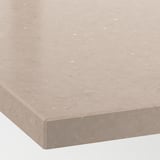 KASKER Custom made worktop, dark beige marble effect/quartz, 1 m²x4.0 cm