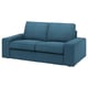 KIVIK sofa, teal, soft, deep cushions, low armrests, removable cover, inviting.