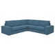 KIVIK sectional sofa in blue, modern design, deep cushions, sturdy fabric.