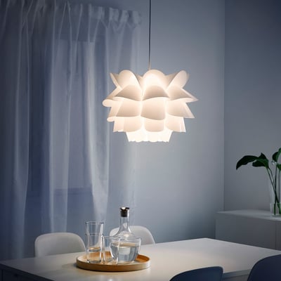 KNAPPA Pendant lamp, white, 46 cm