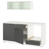 KNOXHULT Kitchen, dark grey, 180x61x220 cm