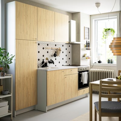 KNOXHULT Kitchen, oak effect, 240x61x220 cm
