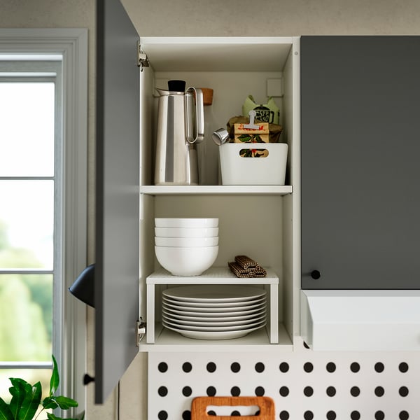 KNOXHULT Wall cabinet with door, dark grey, 40x75 cm