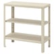 KOLBJÖRN Shelving unit in/outdoor, beige, 80x81 cm