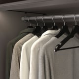 KOMPLEMENT Clothes rail, dark grey, 50 cm