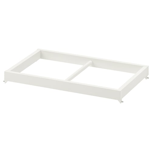 A white KOMPLEMENT clothes rail, rectangular in shape, with a sturdy frame and no visible compartments.