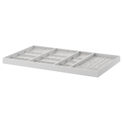 KOMPLEMENT Insert for pull-out tray, light grey, 100x58 cm