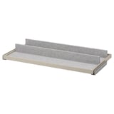 KOMPLEMENT Pull-out tray with shoe insert, grey-beige/light grey, 100x58 cm