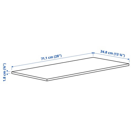 Illustration with measurements for the product: KOMPLEMENT.