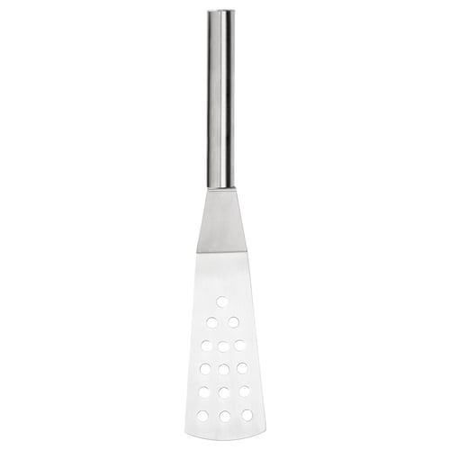 KONCIS spatula; silver; stainless steel & abs; perforated blade; long handle.