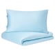 KRITSUGA Duvet cover and 2 pillowcases, light blue, 240x220/50x80 cm