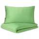KRITSUGA Duvet cover and 2 pillowcases, light green, 240x220/50x80 cm
