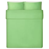 KRITSUGA Duvet cover and 2 pillowcases, light green, 240x220/50x80 cm