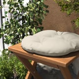 KUDDARNA Chair cushion, outdoor, light grey-beige, 35 cm