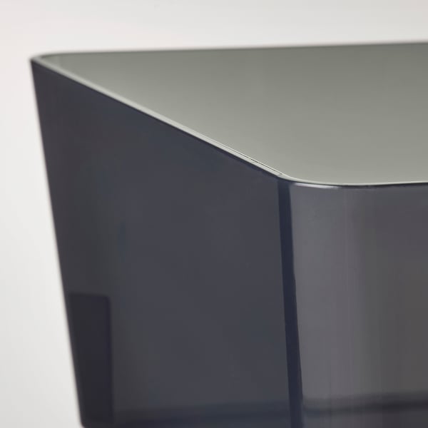 Modern, minimalist box shows sleek, smooth sides and edges, indicating high quality design and durable materials.