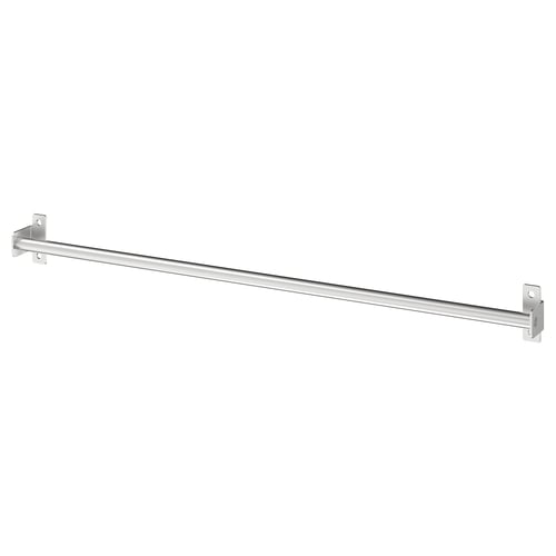 KUNGSFORS chrome rail for wall or suspension, durable stainless steel.