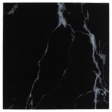 LACK Glass top, marble effect/black, 118x78 cm