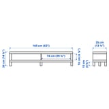 LACK TV bench, black-brown, 160x35x36 cm