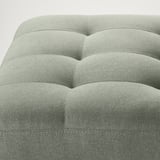 LANDSKRONA Footstool, Gunnared light green/metal
