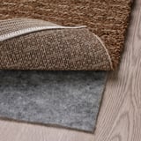 LANGSTED Rug, low pile, light brown, 133x195 cm