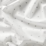 LEN Curtains with tie-backs, 1 pair, dotted/white, 120x300 cm