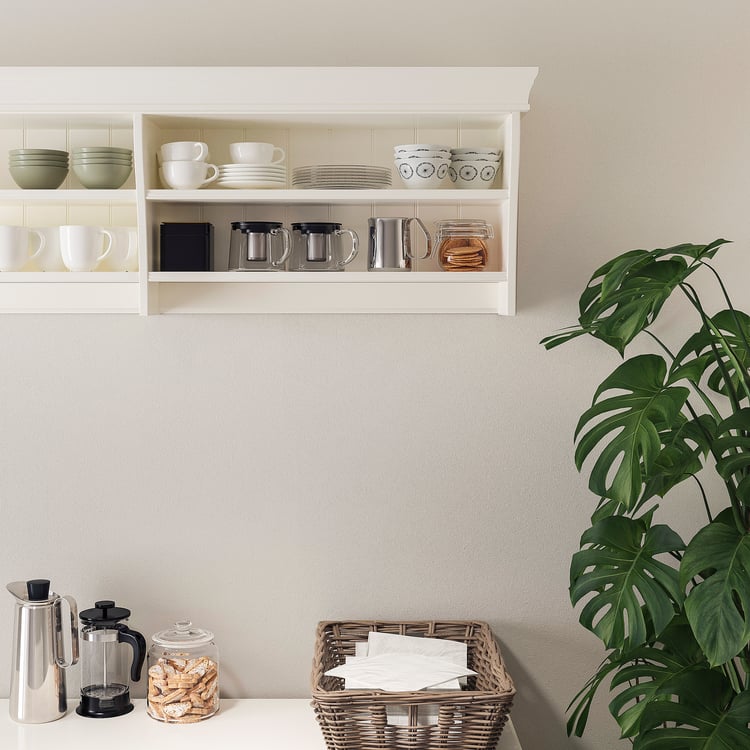 LIATORP Wall/bridging shelf, white, 152x47 cm IKEA