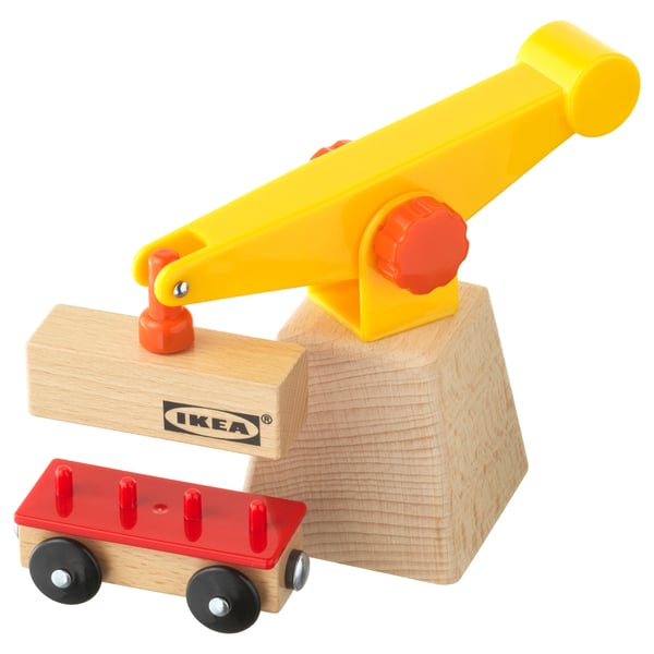 LILLABO 3-piece crane and wagon set