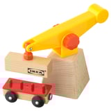 LILLABO 3-piece crane and wagon set