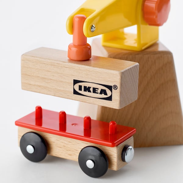 LILLABO 3-piece crane and wagon set