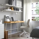 LILLÅSEN Desk, bamboo, 102x49 cm