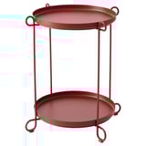 LIVELYCKE Tray table, red, 50 cm