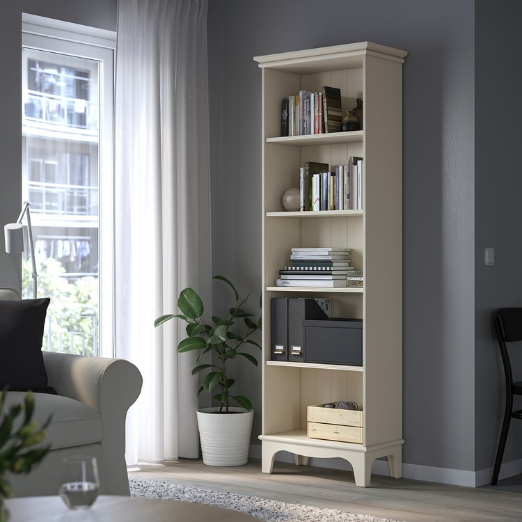 LOMMARP bookcase, light beige, 65x199 cm IKEA