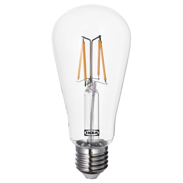 LUNNOM LED bulb E27 150 lumen, drop-shaped clear