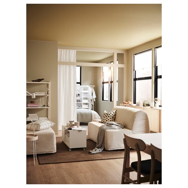 LYCKSELE LÖVÅS 2-seat sofa-bed, Ransta natural