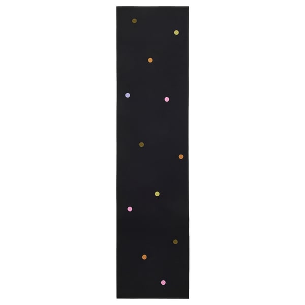 MÄVINN Bed runner, dotted black, 45x180 cm